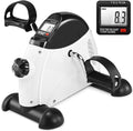 Under Desk Bike Pedal Exerciser，Mini Exercise Bike，Portable Foot Peddler Desk Bike for Physical Therapy Leg and Arm Exercisers，Adjustable Sitting Pedal Exerciser for Elderly Men Women