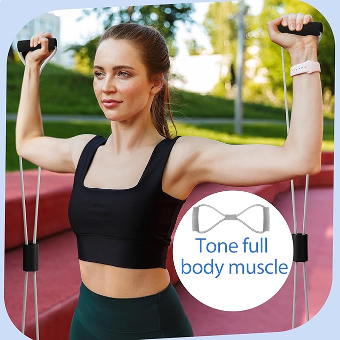 Poen Pilates Equipment Kit for Home Workout Pilates Ring and Ball Set for Women 12'' Circle Yoga Fitness Essentials Kit with Resistance Bands, Yoga Strap, Socks,Bag