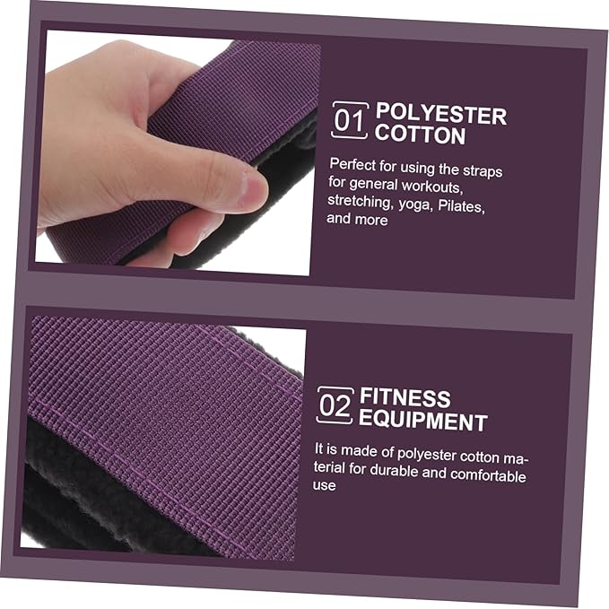 2pcs Yoga Fitness Equipment Exercise Stretch Bands Packraft Exercise Adjustable Straps Sports and