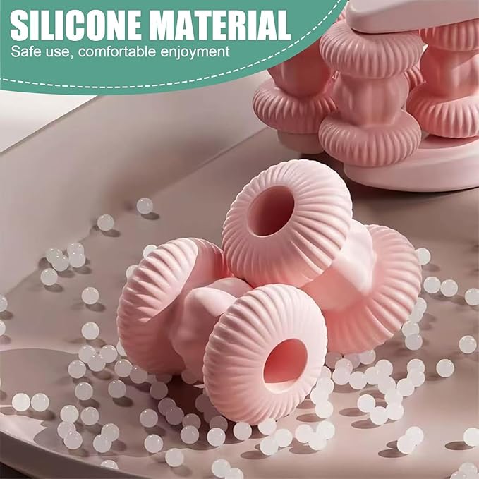 2pcs Finger Massager for Arthritis Finger Arthritis Pain Relief Manual Massage Tools Hand Massage Roller Thumb Massager for Woman Mothers Day Gift Palm Foot Acupressure Tool Pink