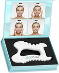COZLOW Ceramic Gua Sha Massage Tool for Face & Body - Premium Muscle Scraping Tool for Lymphatic Drainage & Fascia Massage - Trigger Point Massager for Body Sculpting & Contouring - Style A