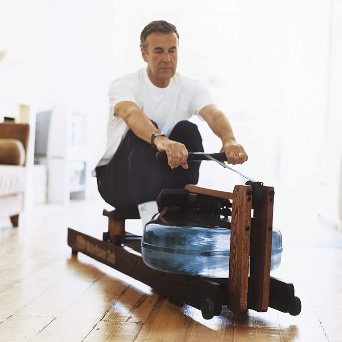 WaterRower Club Rowing Machine with S4 BLE Monitor | USA Made Water Rower | Original Handcrafted Erg Row Machine for Home Use & Gym