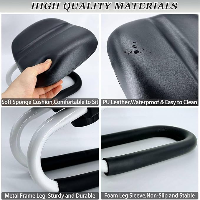 Meditation Stool，Portable Metal Kneeling Stool， with Anti-Slip Covers and Adjustable Height，The Angle Design is Ingenious and Ergonomic，Ergonomic，Suitable for Prayer, Meditation and Yoga