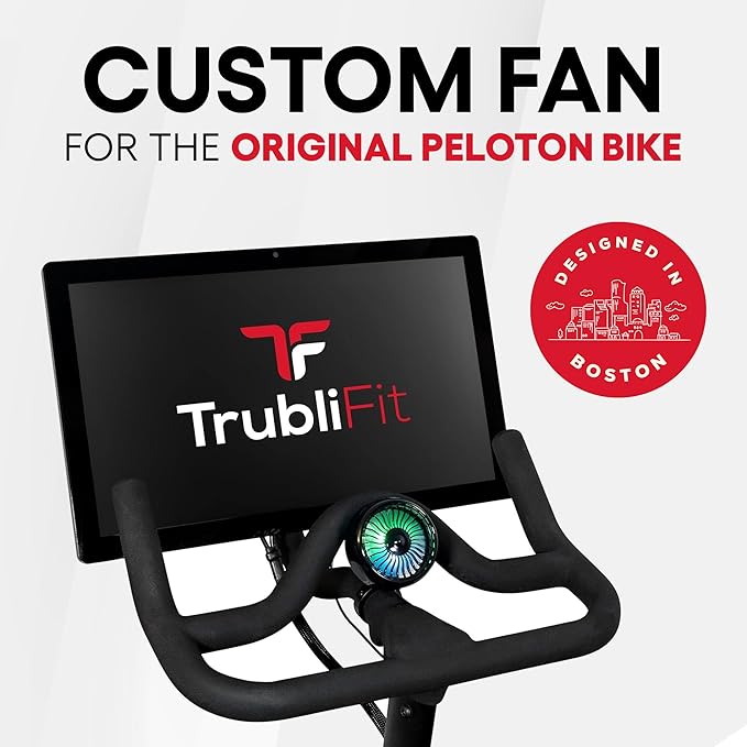 TrubliFit Fan for Peloton Bike & Peloton Treadmill - Accessories for Peloton - Fits Original Bike, Bike+ or Tread - No Batteries or Charging Required