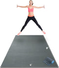 Gorilla Mats Large Exercise Mat – 6'x4', 7'x4', 7'x5', 8'x4', 10'x4' (1/4" Thick) – Ultra Durable Workout Mat for Home Gym Flooring – Non-Slip, Flat Fitness, Yoga & Weight Lifting Floor Mat