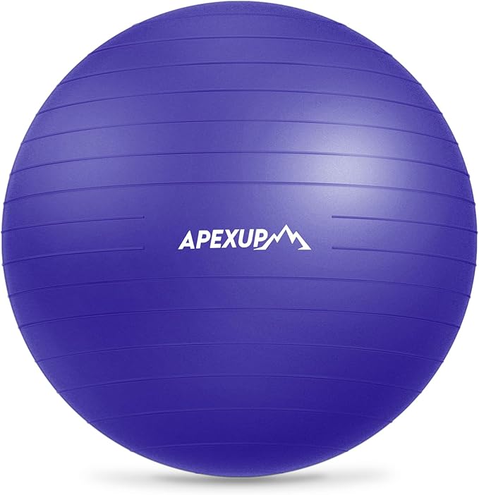 APEXUP Yoga Ball Exercise Ball Anti Slip Heavy Duty for Fitness, Balance & Core Workout