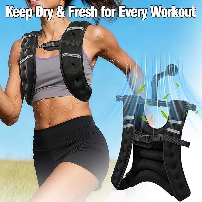 Heavy Duty Wall Mount Hanger for Weighted Vest Women Men – Wall Rack Holds Over 110lbs, Adjustable Weights Vest Storage, Space-Saving Storage for 6lb, 8lb, 12lb, 16lb, 20lb, 25lb, 30lb Weight Vest
