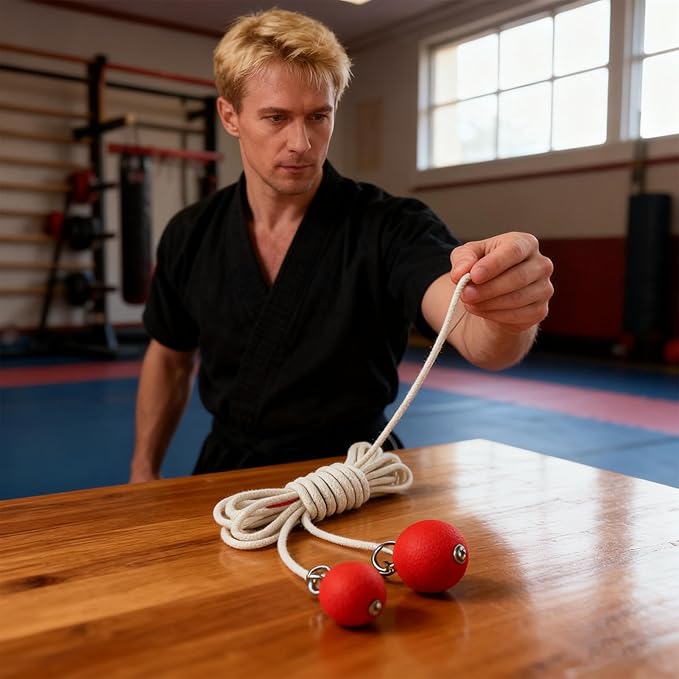 Boxing Training Ball - Rope Dart Trainer, Reaction Ball for Training | Martial Arts Fitness Equipment, User-Friendly TŕainingTools for Women Men Outdoor