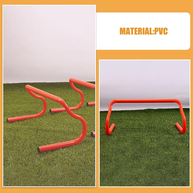 3pcs Adjustable Speed Hurdles for Agility Training Lightweight Portable Hurdles for Athletes and Sports Activities Like Soccer Basketball and Football