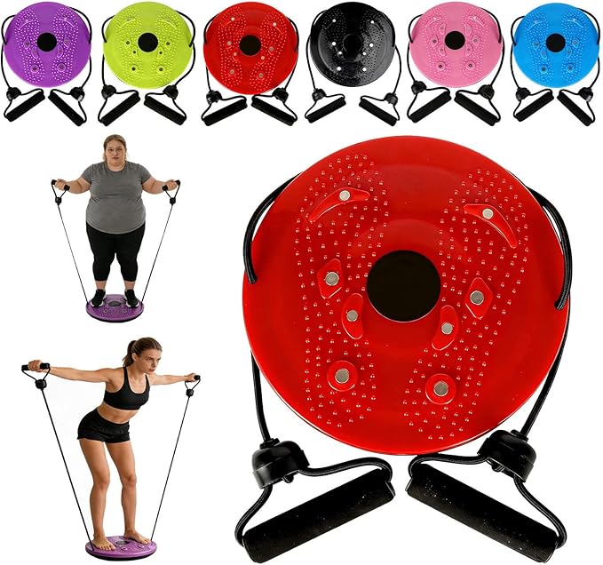 Waist Sculptor, 2026 Upgraded Waist Twister Machine - Adjustable 360° Rotation Twist Waist Machine with Ab Board for Core, Waist, Hip & Leg Workout, Home Pilates Core Trainer