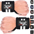 BEAST RAGE Wrist Wraps for Weightlifting - Adjustable Lifting Straps With Thumb Loop for Enhanced Gym Support, Powerlifting, Bodybuilding and Workout