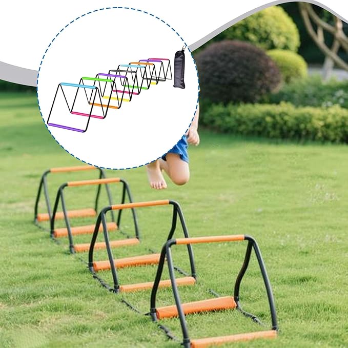 Agility Ladder Jumping Hurdles for Men Women and Kids Flexible Football Footwork Ladders Speed Ladder for Outdoor Sports