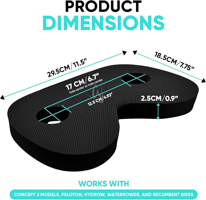 Godfrey Booster Rowing Boat Seat Pad for Men & Women - Anti-Slip Rower Pad for in-Boat, Concept 2, Water Rowers & Rowing Machines