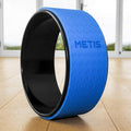 METIS Yoga Wheel | Foam Cushion Back Stretcher for Dharma Yoga Pose | Premium Strong Back Roller for Pain Relief | Anti-Slip Exterior [12.6in x 5in]