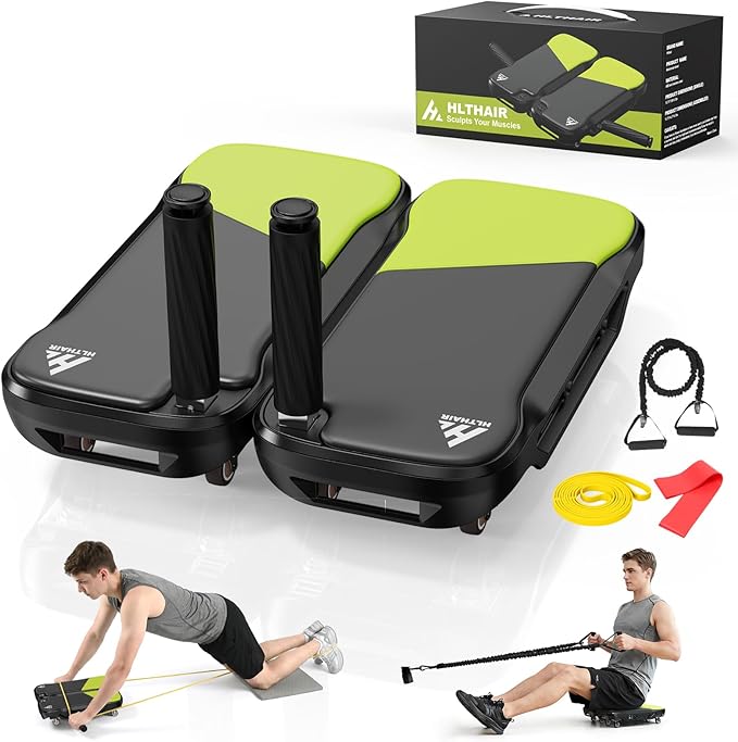 Upgrade Ab Roller Wheel Detachable Abdominal Wheel With 360° for Core Workout, Multi-Directional Abs Roller Board For Full body exercise, Ab Trainer with 8 Wheels