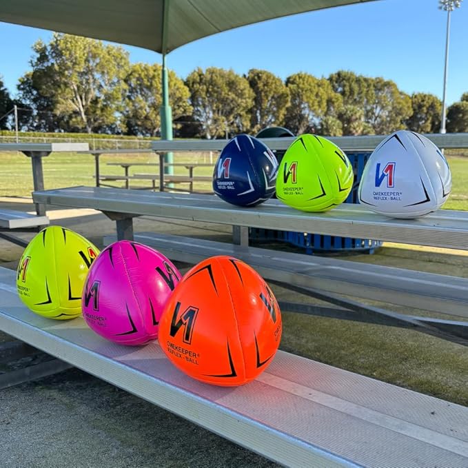 ONEKEEPER Soccer Reflex & Reaction Ball - White, Orange, Blue, Pink, and Fluo Yellow, Agility and Coordination Training for Kids and Juniors (Pump Not Included)