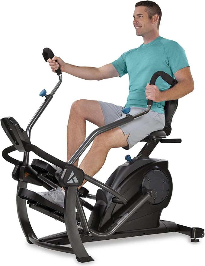 Teeter FreeStep Recumbent Cross Trainer Stepper, Zero-Impact Exercise Bike Alternative w/Patented Physical Therapy Stride, Up to 350lb, Free App w/Trainer Workouts