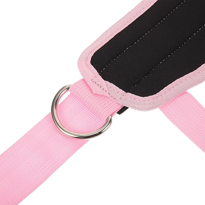 PRETYZOOM Ankle Bind Straps for Cable Machine Workout, 2pcs Pink Adjustable Hook and Loop Attachments for Leg Strength Training and Glute Exercises in Home Gym