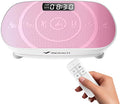 MERACH Vibration Plate Exercise Machine, Curved Vibration Plate for Lymphatic Drainage Weight Loss, Vibrating Plate with Real-Time Calorie Tracking on LED Display, Workout Equipment for Home Women Men