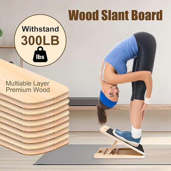 Balance Board for Adults-Wobble Board for Physical Therapy,Core Strength Trainer Wood Rocker Board