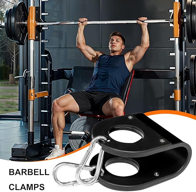 Exercise Gym Clips - Metal Barbells U Clips, Durable Workout Equipment | Multi-Functional Exercise Accessories, Strength Dumbbell Suspension for Training, Fitness Workout, Muscle Sculpting, Gym