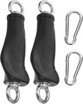 Beaupretty 2pcs Fitness Handles Cable Machine Attachments for Resistance Bands with Double Ring Grip, Short Length Workout Handles for Home Gym Strength Training Equipment