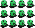 PATIKIL 2.5 Inch Sports Wrist Ball, 12Pcs Soccer Rubber Rebound Wristband Wrist Return Ball Sport on A String for Exercise Play, Fluorescent Green