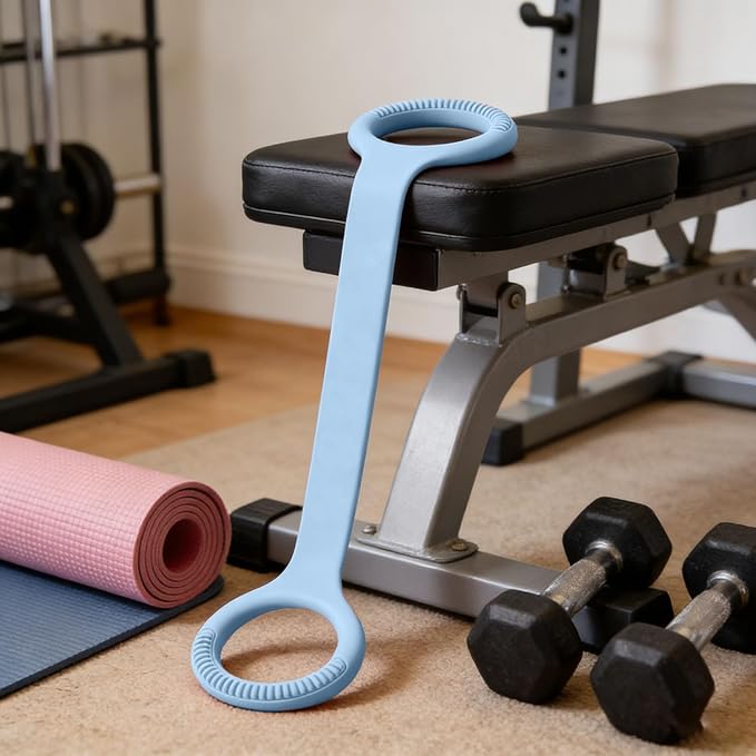 Figure 8 Resistance Band with Handles, Fitness Ropes Exercise Bands for Women, Elastic Ropes for Arm Back Shoulder Stretching Training, for Yoga, Pilates, and Physical Stretching ﻿