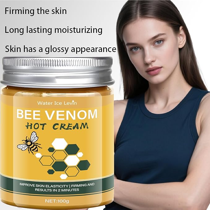 2PCS BEE VENOM Hot Sweat Cream Sweat Enhancer, Skin Firming Lotion – Natural Workout Enhancer for Muscle Warm-Up & Skin Tightening – Long Lasting Moisturizing Pre and Post Workout Massage Lotion
