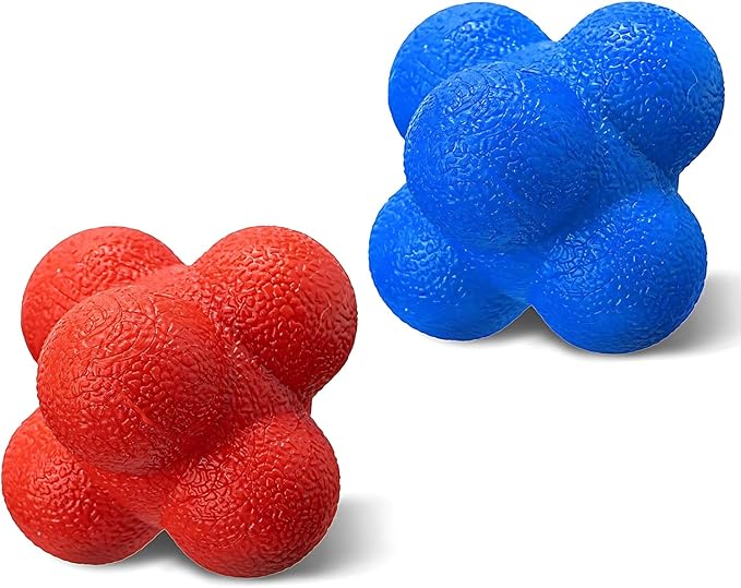 Hexagonal Reaction Ball High-Density Rubber Foam Bounce for Agility Reflex and Coordination Training