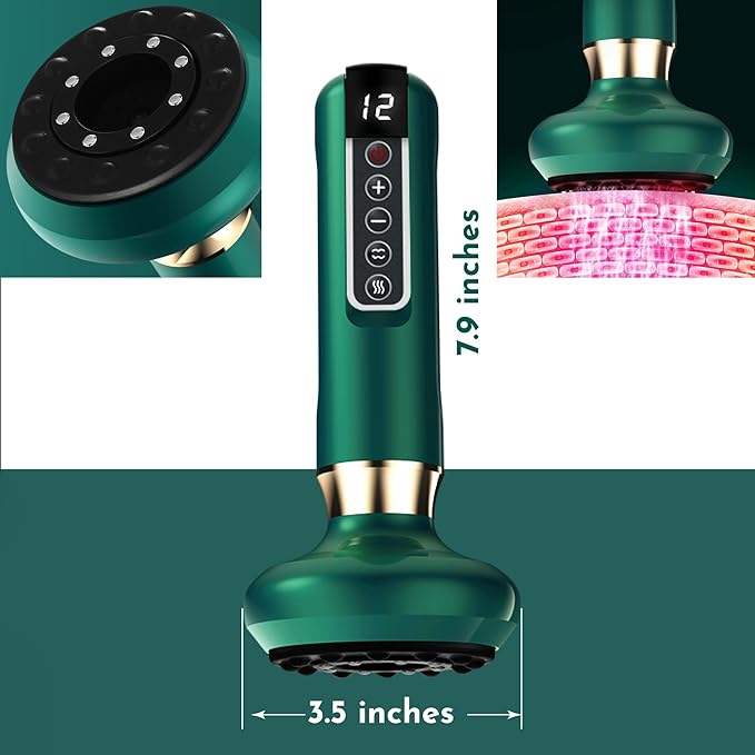 Anti Cellulite Bluile Massager - Handheld Electric Anti-Cellulite Contouring Body Sculpting Machine - Rechargeable Cordless Fat Vacuum Suction Remover Shaping Massage Device