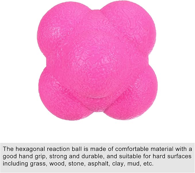 PATIKIL Bounce Reaction Balls Coordination Training Ball Agility Trainer TPR High Difficulty for Speed Reflex