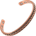 Copper Magnetic Bracelet, For Men and Women, High Power Magnets, Adjustable Bangle Waves