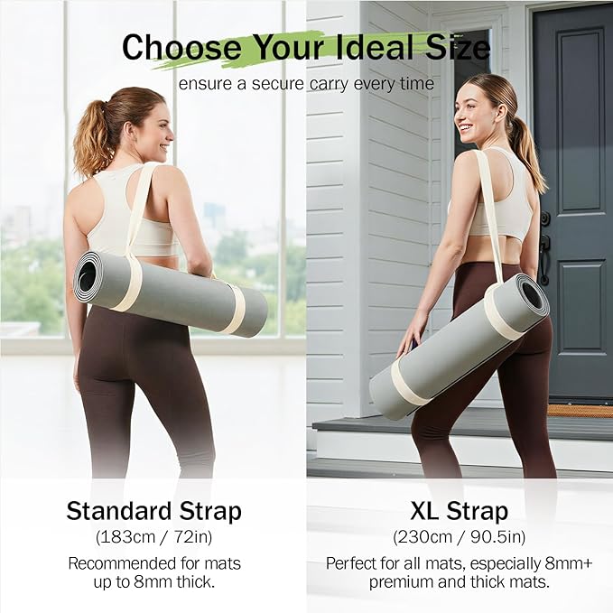 Slim Panda Yoga Mat Straps for Carrying, Adjustable Yoga Mat Carrier Sling Fits All Mats(Mat Not Included)