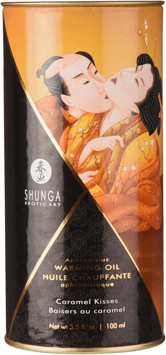 Shunga Warming Massage Oil 3.5 Fluid Ounces (Caramel)