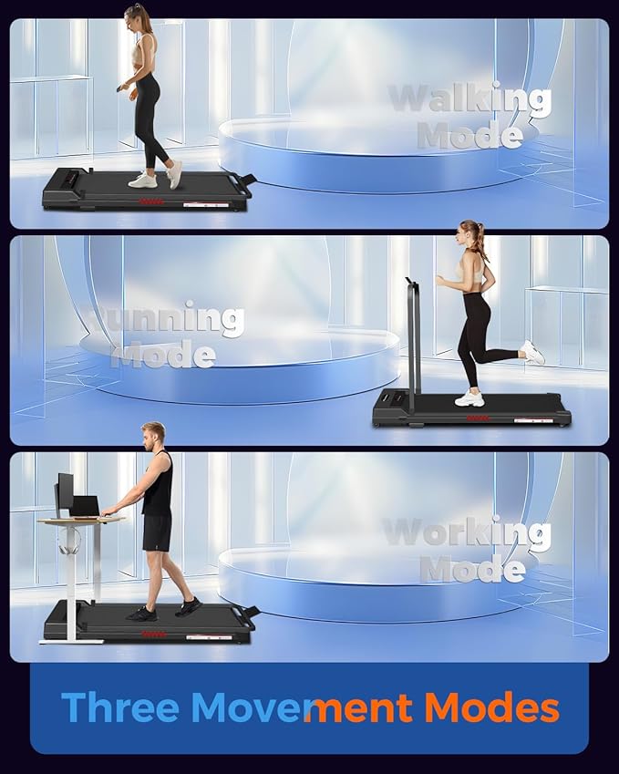 AoraPulse Portable Foldable Treadmills for Home, Small Folding Treadmill for Home Office with 300 LBS Capacity, Walking Running Exercise Electric Compact Treadmill with LED Display