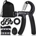 Hand Grip Strengthener,Grip Strength Trainer,22-132 Lbs Adjustable Resistance Forearm Exerciser Workout for Rehabilitation Athletes Climbers Musicians