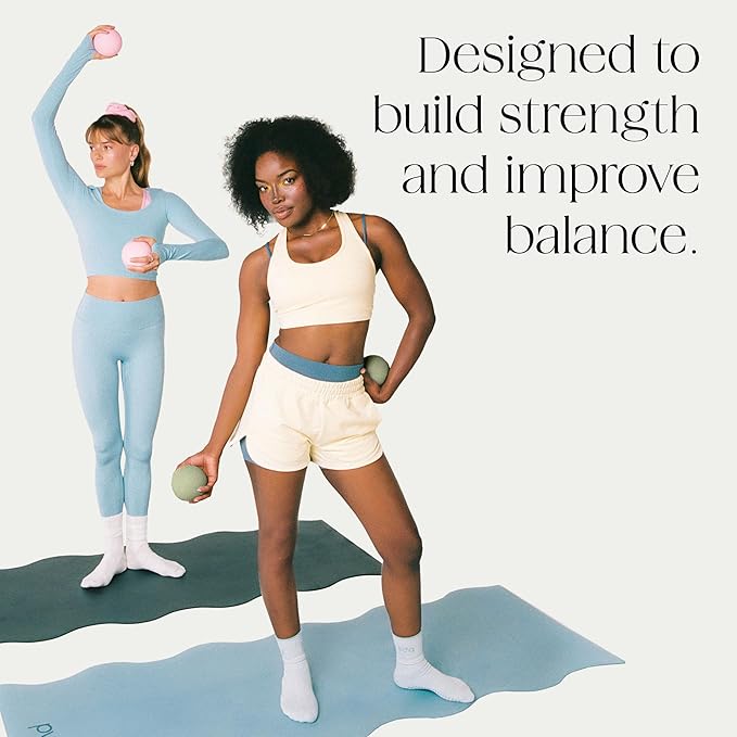 Bala Power Ball, Weighted Toning Exercise Ball for Pilates, Yoga, Home Fitness & More - Workout Ball for Strength & Core Training, Aerobics & Working Out to Improve Balance & Sculpt