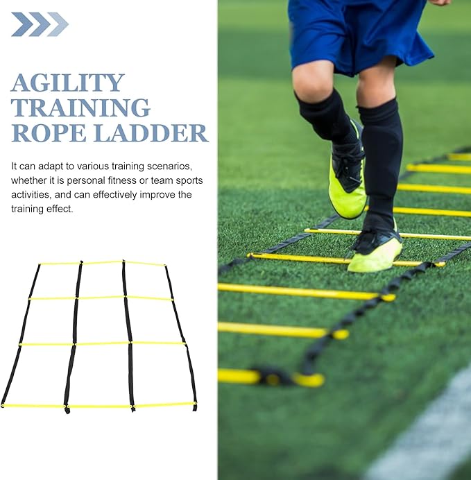 Agility Ladder Footwork Ladder for Football Soccer Agility Drills for Athletic Conditioning and Sports Exercise