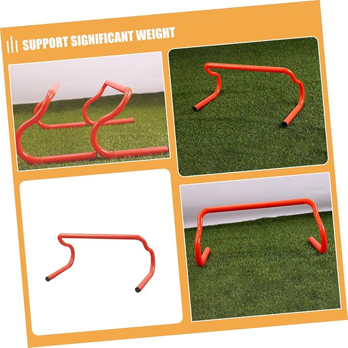 3pcs Detachable Agility Hurdles Speed Training Equipment for Soccer Basketball Football with Adjustable Height Fitness Workout Drills