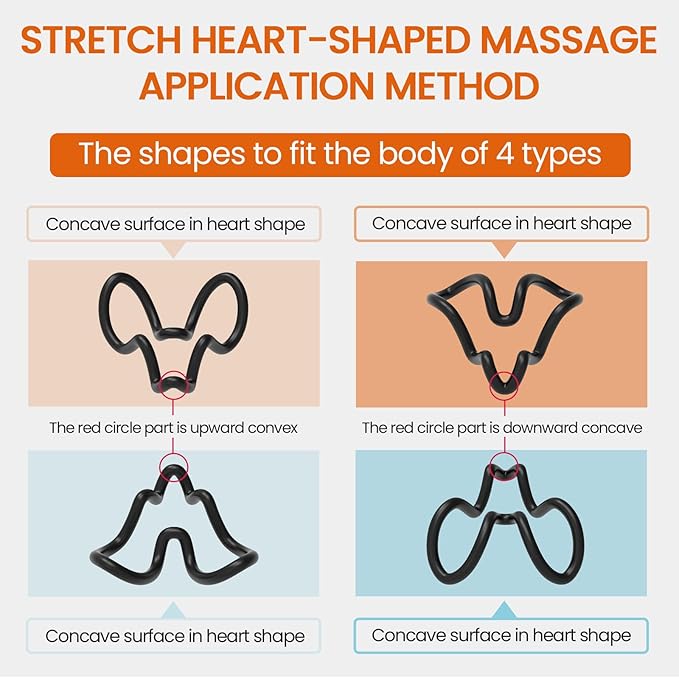 Trigger Point Massager & Psoas Release Tool, Deep Tissue Myofascial Massager for Back, Shoulder Blade, Neck & Hip Flexor Pain Relief, Scapular, Pelvic & Upper-Back Stiffness |Gifts for Men&Women