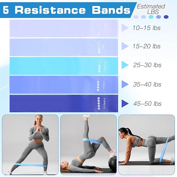15 Pcs Home Pilates Essentials Kit for Women,Pilates Kit with 9 Inch Yoga Ball,Pilates Ring,Resistance Bands,Jump Rope,Workout Sets for Women,Pilates Equipment Set for Starter Toning Workout at Home