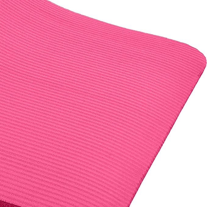 BalanceFrom 71x24 Inches Extra Thick Yoga Mat 1-Inch High-Density Foam – Roll-Up Exercise Pad with Double-Sided Non-Slip Surface and Carrying Strap for Pilates and Home Workouts, Multiple Colors