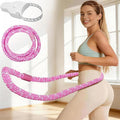 3 lbs Soft Spring Hula Hoop, Weighted Hoops for Adults, Foldable and Portable Hula with Body Tape Measure, Loss Fitness Hoop