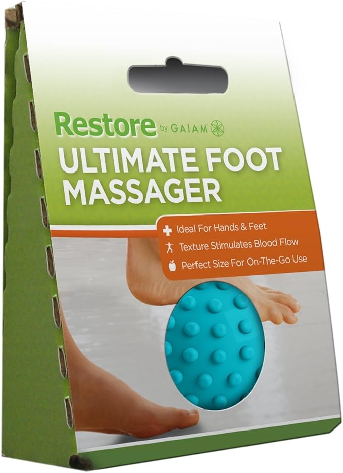 Gaiam Restore Ultimate Foot Massage Roller, Blue