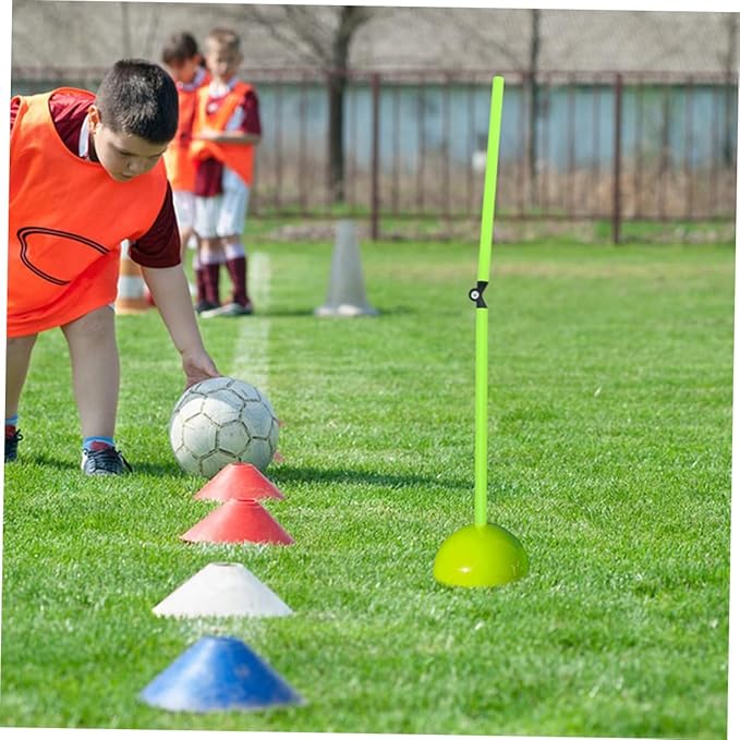 3Pcs Football Training Sign Rods Durable Basketball Agility Poles for Speed Training Soccer Hurdles Tools for Athletes and Teams