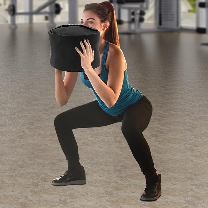 Training Sandbag,Heavy Duty Workout Sandbags, Fitness Weights Sandbags,(15.74*11.81in,150 lbs),Black,for Military Conditioning, Cross-Training & Strength Training. Heavy Sandbag Weights.