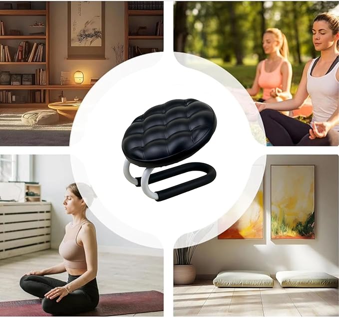 Mindfulness Meditation Stool - Prayer Kneeler Seat, Soft Sturdy Cushion Design, Comfortable Portable Support, Lightweight Easy Carry Function, Excellent Relaxation Tool, Ideal Office Zen Use