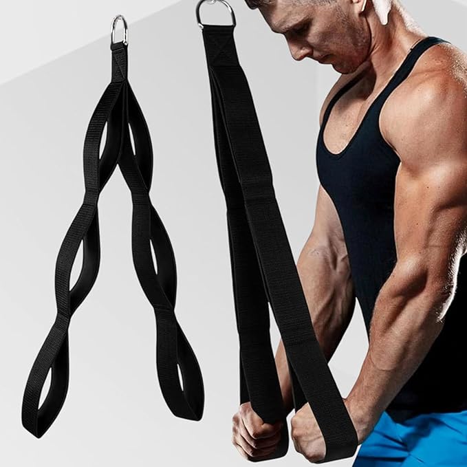 Ergonomic Resistance Cable Attachments for Multiple Equipment Compatibility and Antislip Grip in Strength Training Antislip Workout Handle