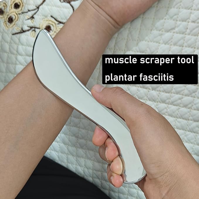 Muscle Scraper Tool Set,Stainless Steel IASTM Tool,Soft Tissue Massage Tools with Storage Case, Professional Gua Sha Therapy